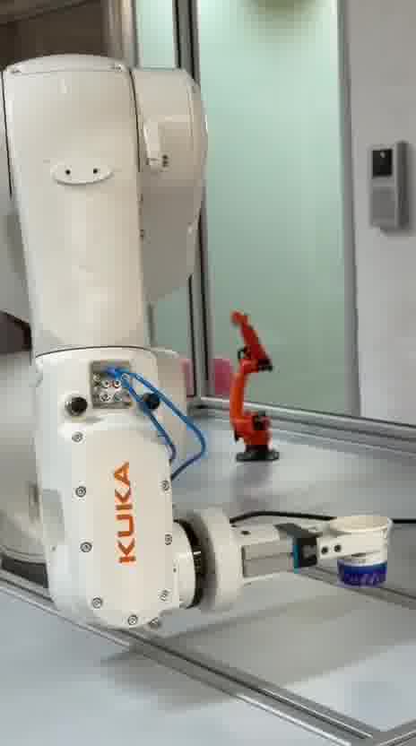 RO-BUNN moving a cup